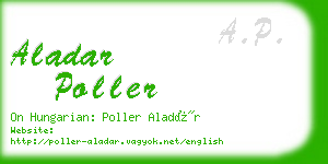 aladar poller business card